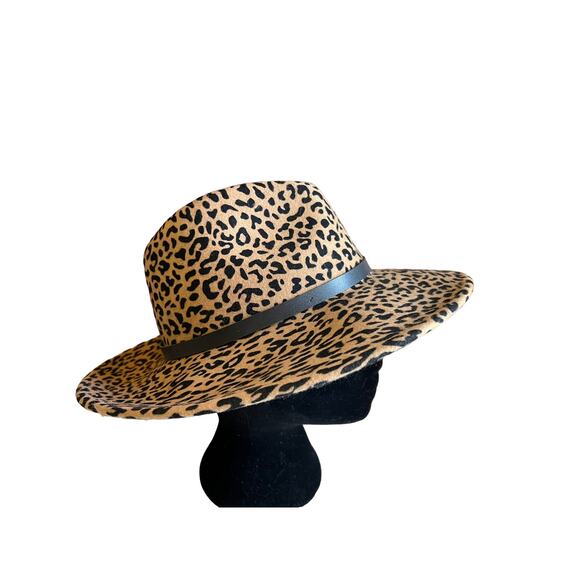 Chicos Animal Print Wool cowboy hat - Picture 7 of 8